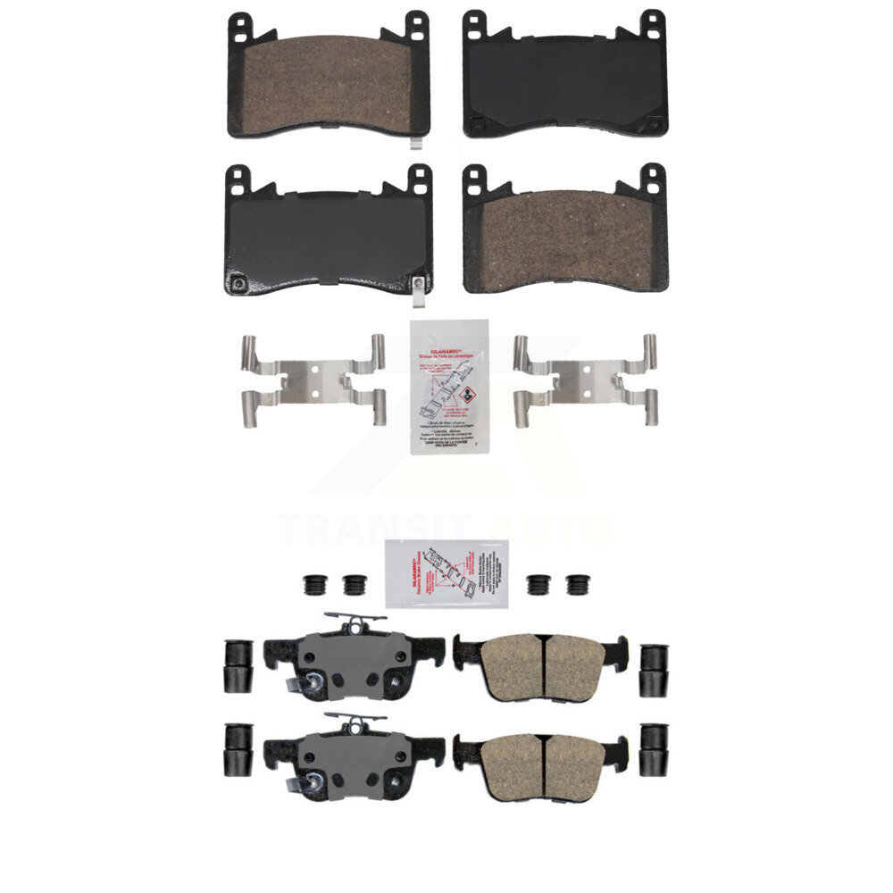 AmeriBRAKES - KNF-101944 - Front and Rear Disc Brake Pad Kits