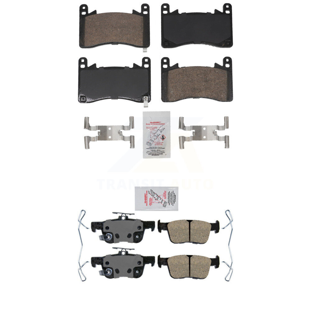 AmeriBRAKES - KNF-101945 - Front and Rear Disc Brake Pad Kits