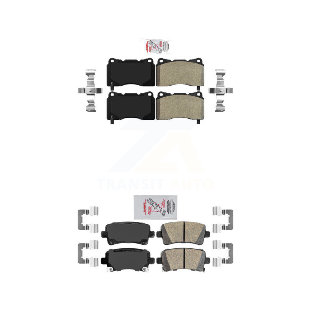 AmeriBRAKES - KNF-101947 - Front and Rear Disc Brake Pad Kits