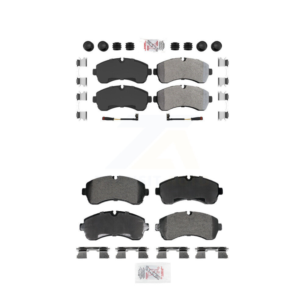 AmeriBRAKES - KNF-101952 - Front and Rear Disc Brake Pad Kits
