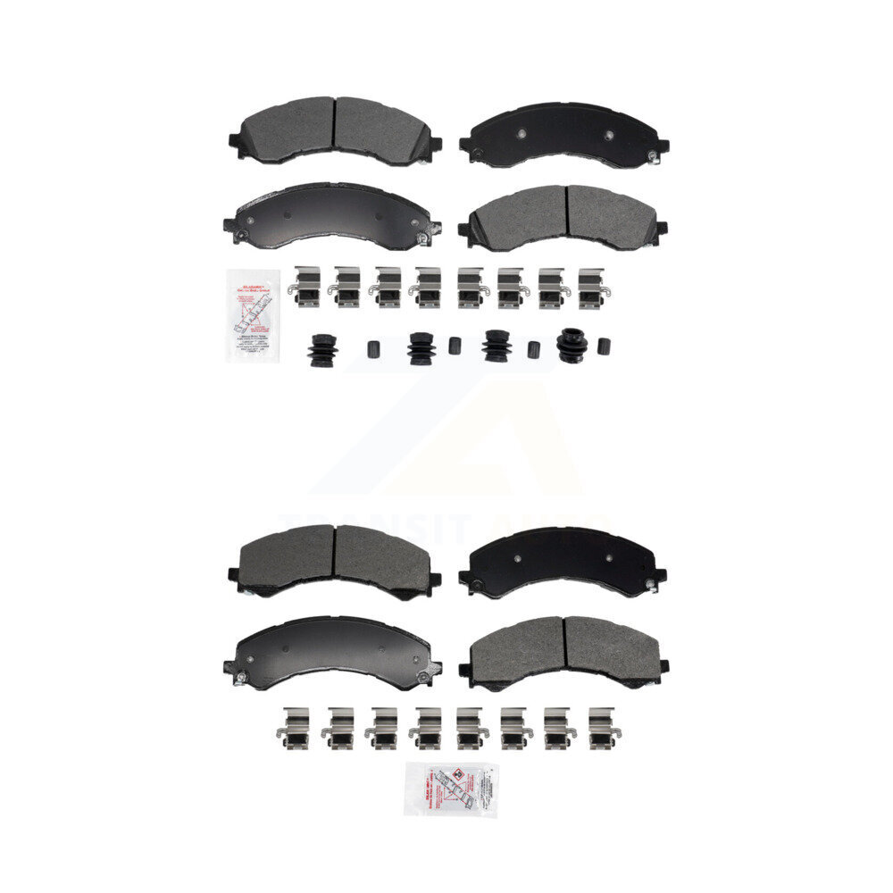 AmeriBRAKES - KNF-101958 - Front and Rear Disc Brake Pad Kits