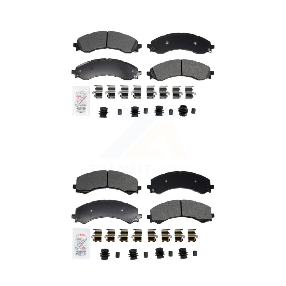 AmeriBRAKES - KNF-101960 - Front and Rear Disc Brake Pad Kits