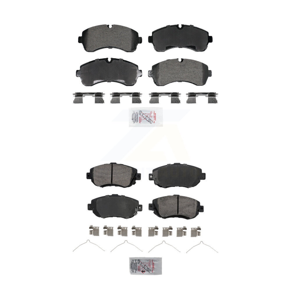 AmeriBRAKES - KNF-101979 - Front and Rear Disc Brake Pad Kits