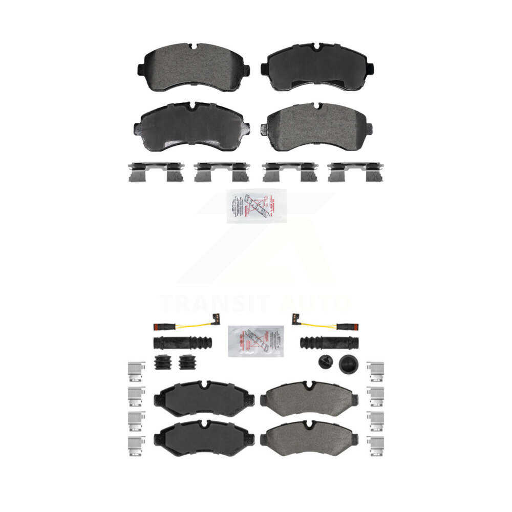 AmeriBRAKES - KNF-101980 - Front and Rear Disc Brake Pad Kits
