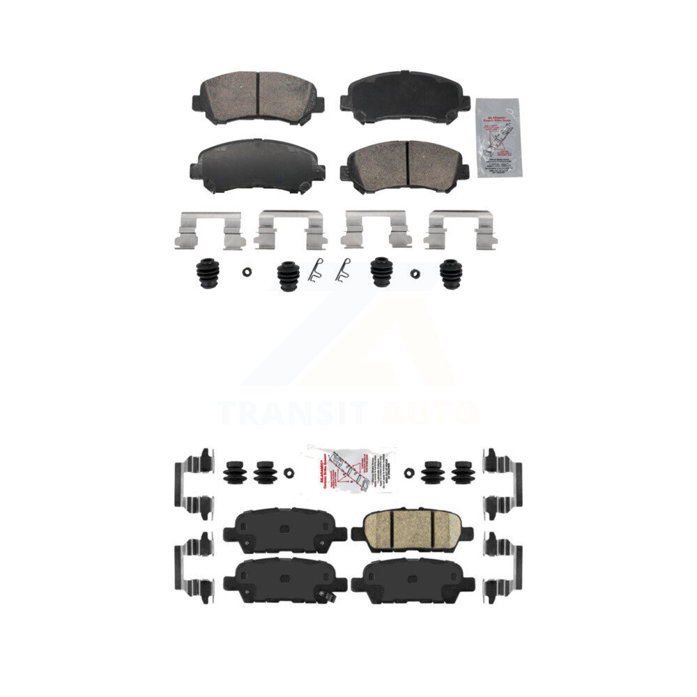 AmeriBRAKES - KNF-102002 - Front and Rear Disc Brake Pad Kits