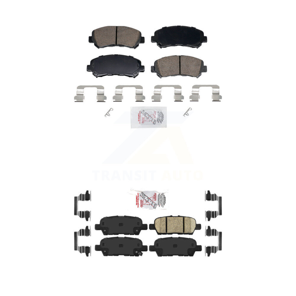 AmeriBRAKES - KNF-102003 - Front and Rear Disc Brake Pad Kits