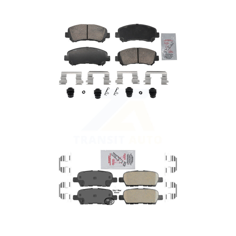 AmeriBRAKES - KNF-102005 - Front and Rear Disc Brake Pad Kits