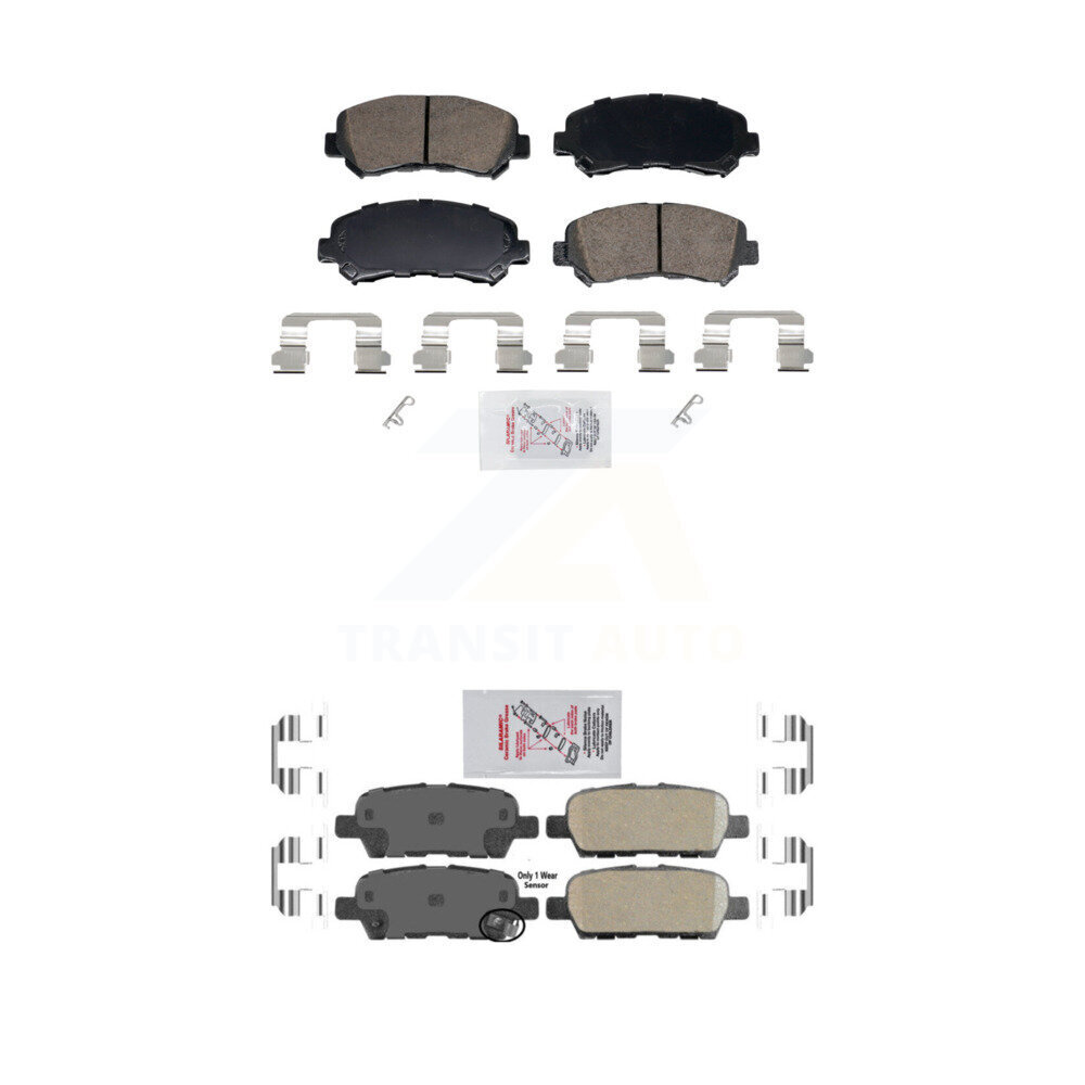 AmeriBRAKES - KNF-102007 - Front and Rear Disc Brake Pad Kits