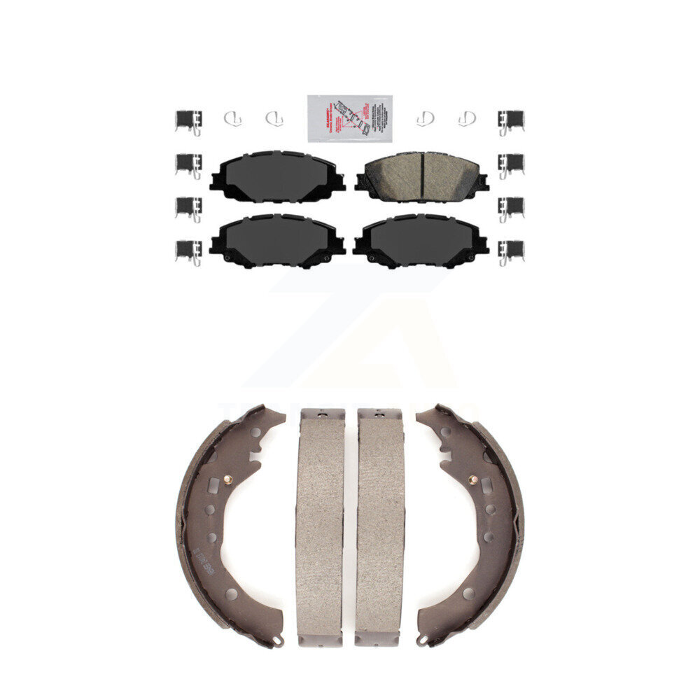 Transit Auto Front Ceramic Disc Brake Pads And Rear Drum Shoes Kit KNN-100218