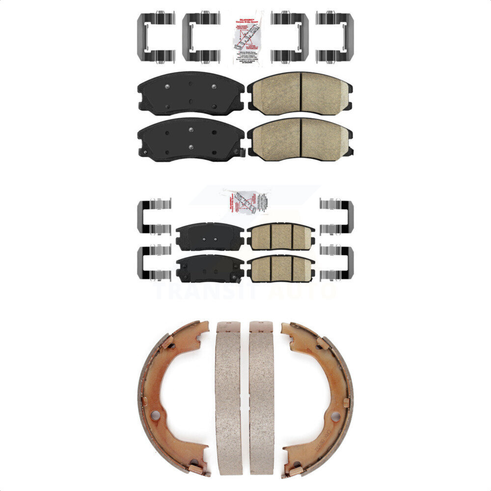 Transit Auto - KNN-100334 - Front and Rear Disc Brake Pad Kits
