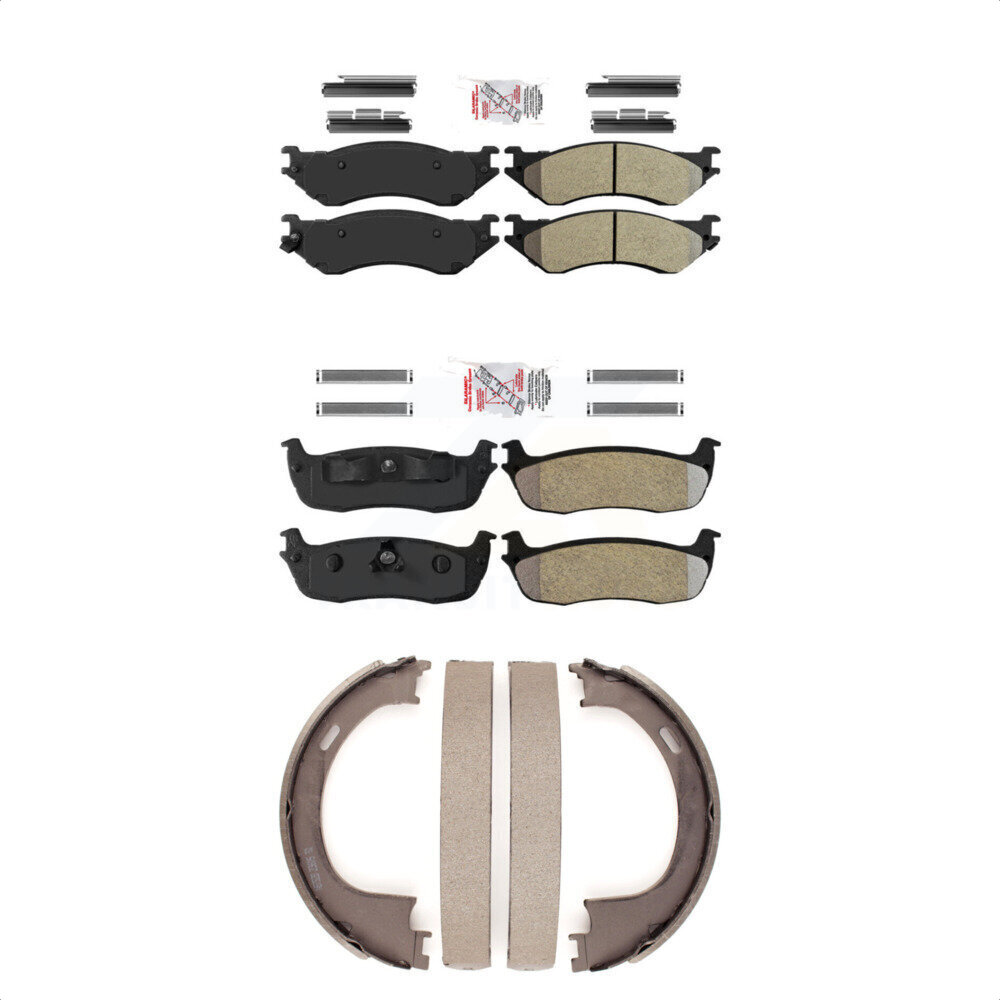 Transit Auto Front Rear Semi-Metallic Disc Brake Pads Kit KNN-100362