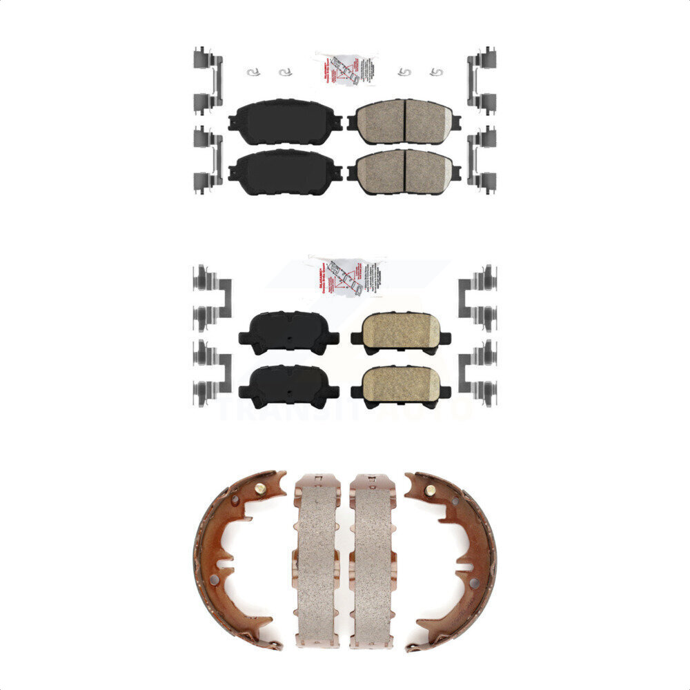 Transit Auto - KNN-100369 - Front and Rear Disc Brake Pad Kits