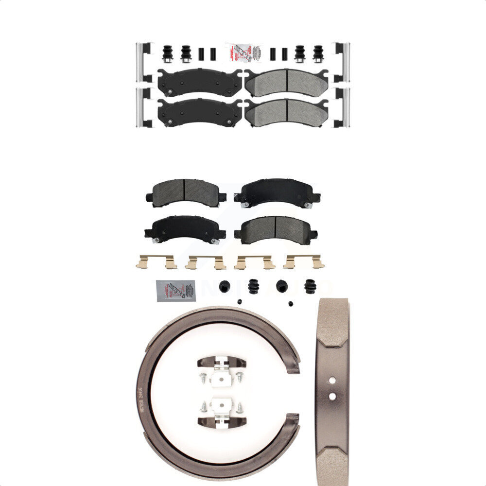Transit Auto - KNN-100386 - Front and Rear Disc Brake Pad Kits