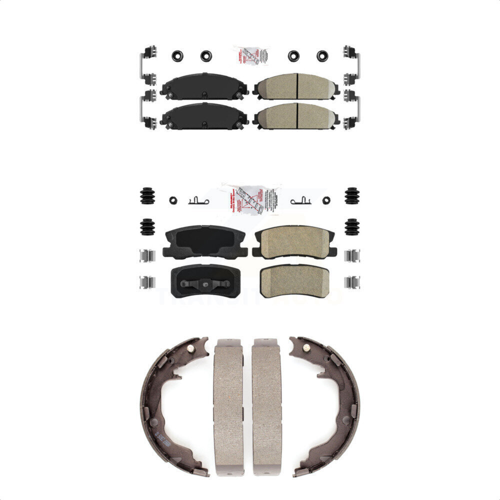 Transit Auto - KNN-100461 - Front and Rear Disc Brake Pad Kits