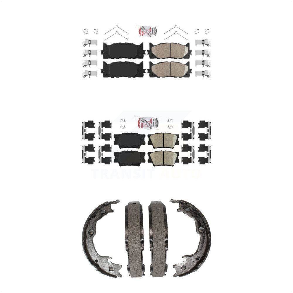 Transit Auto Front Rear Ceramic Disc Brake Pads Kit KNN-100483