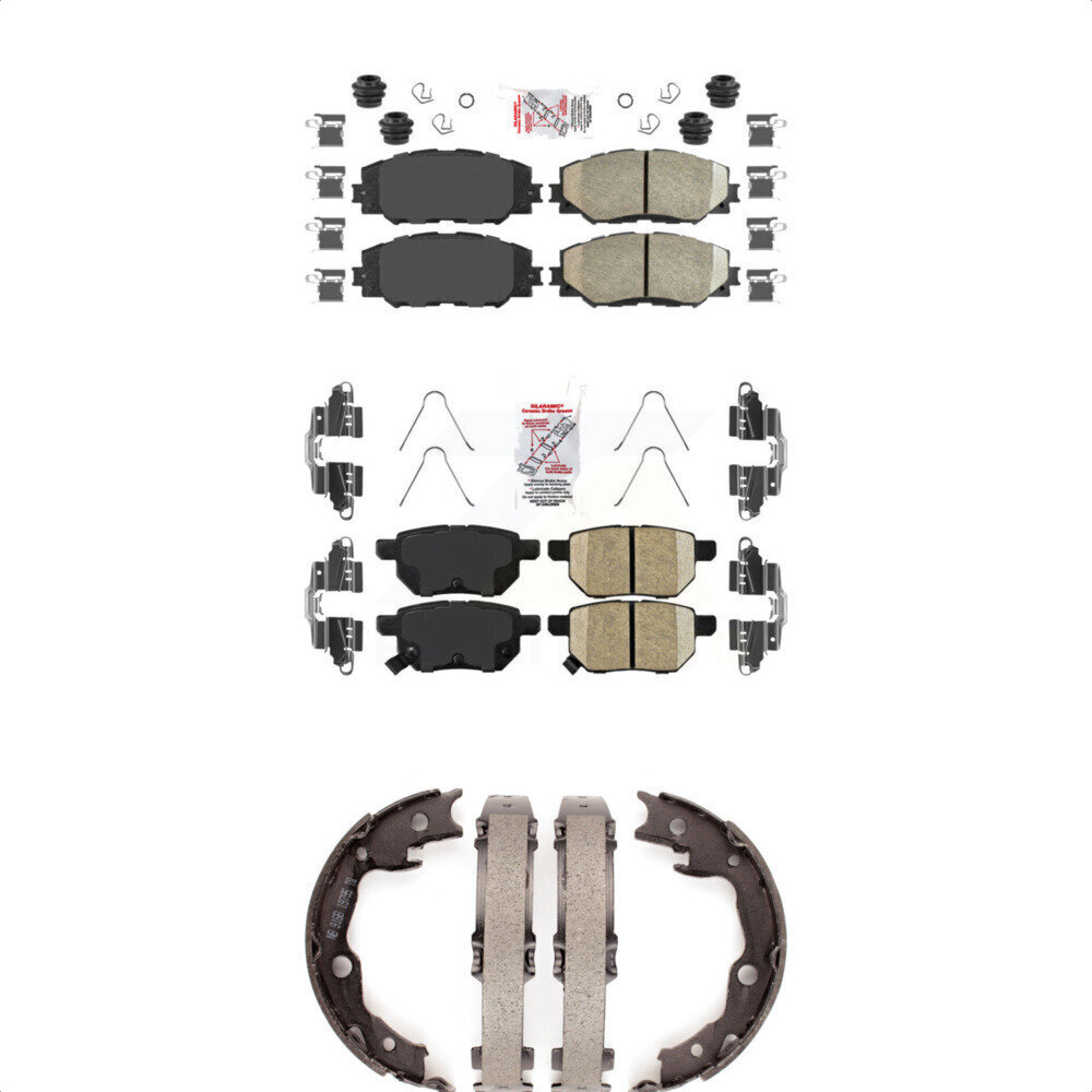 Transit Auto KNN-100492 Disc Brake Pad for 2009-2012 Pontiac Vibe, Toyota Matrix - Front and Rear