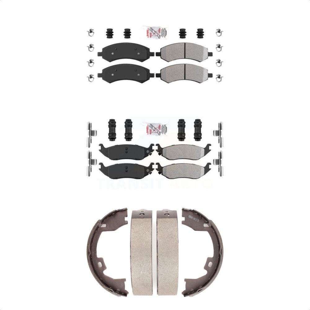 Transit Auto Front Rear Semi-Metallic Disc Brake Pads Kit KNN-100546