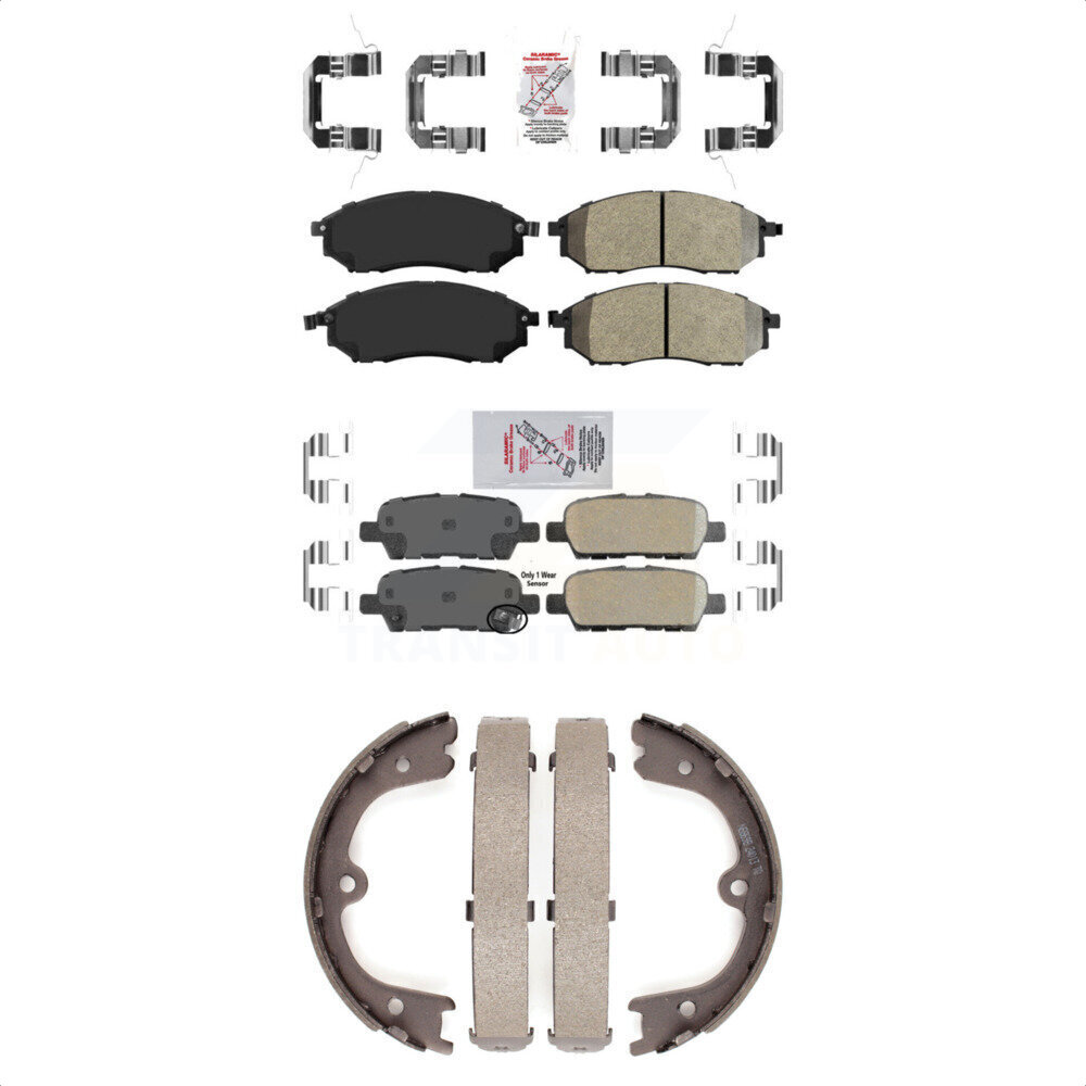 Transit Auto - KNN-100572 - Front and Rear Disc Brake Pad Kits