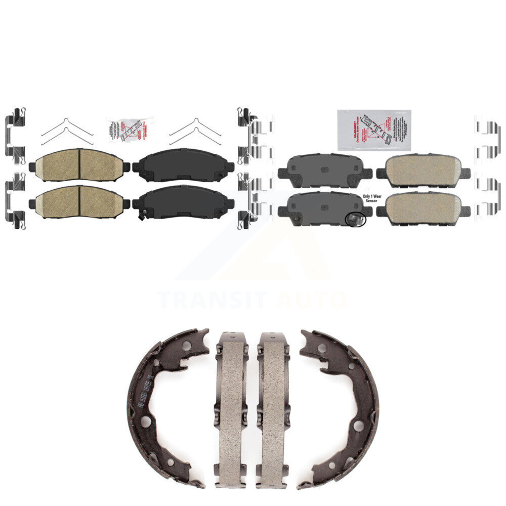 Transit Auto - KNN-100575 - Front and Rear Disc Brake Pad Kits