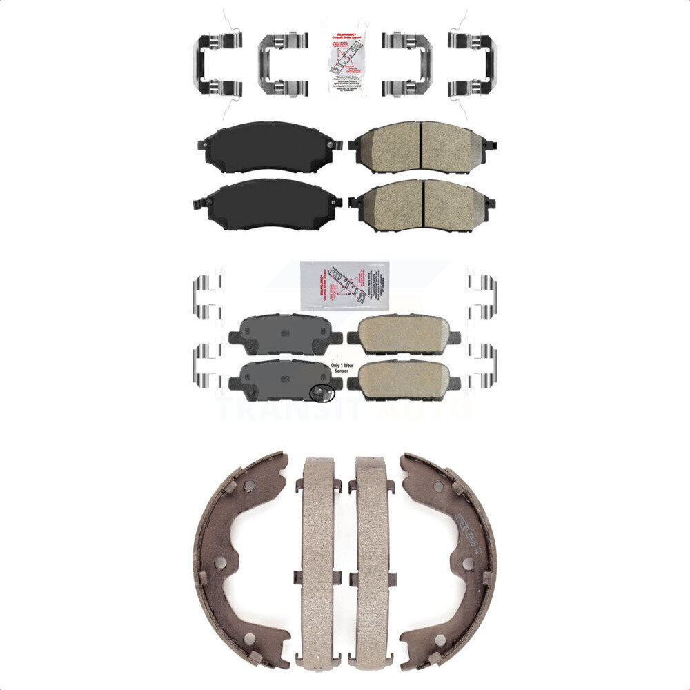 Transit Auto - KNN-100583 - Front and Rear Disc Brake Pad Kits