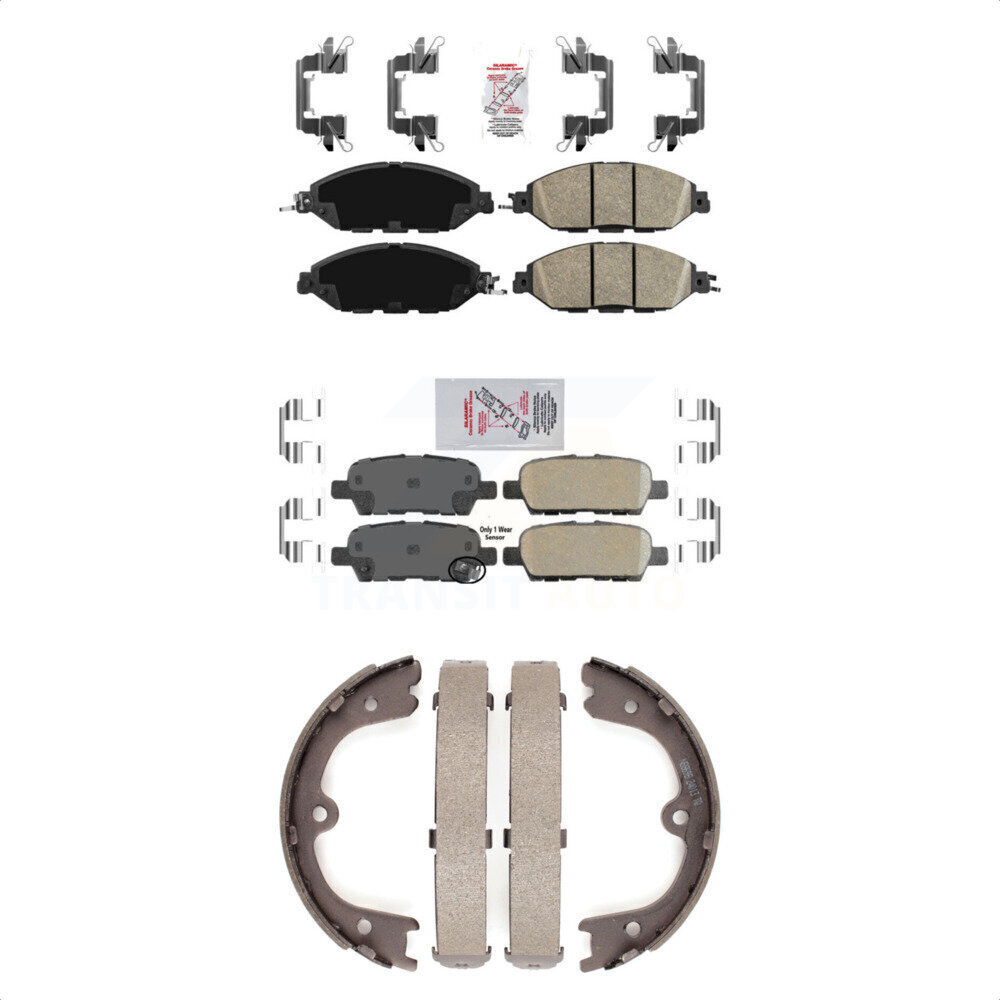 Transit Auto - KNN-100590 - Front and Rear Disc Brake Pad Kits