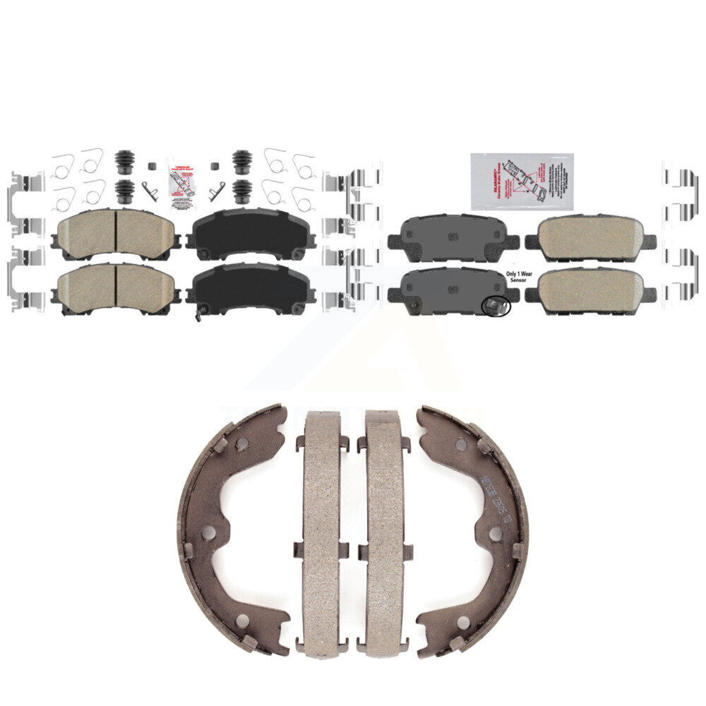 Transit Auto - KNN-100593 - Front and Rear Disc Brake Pad Kits