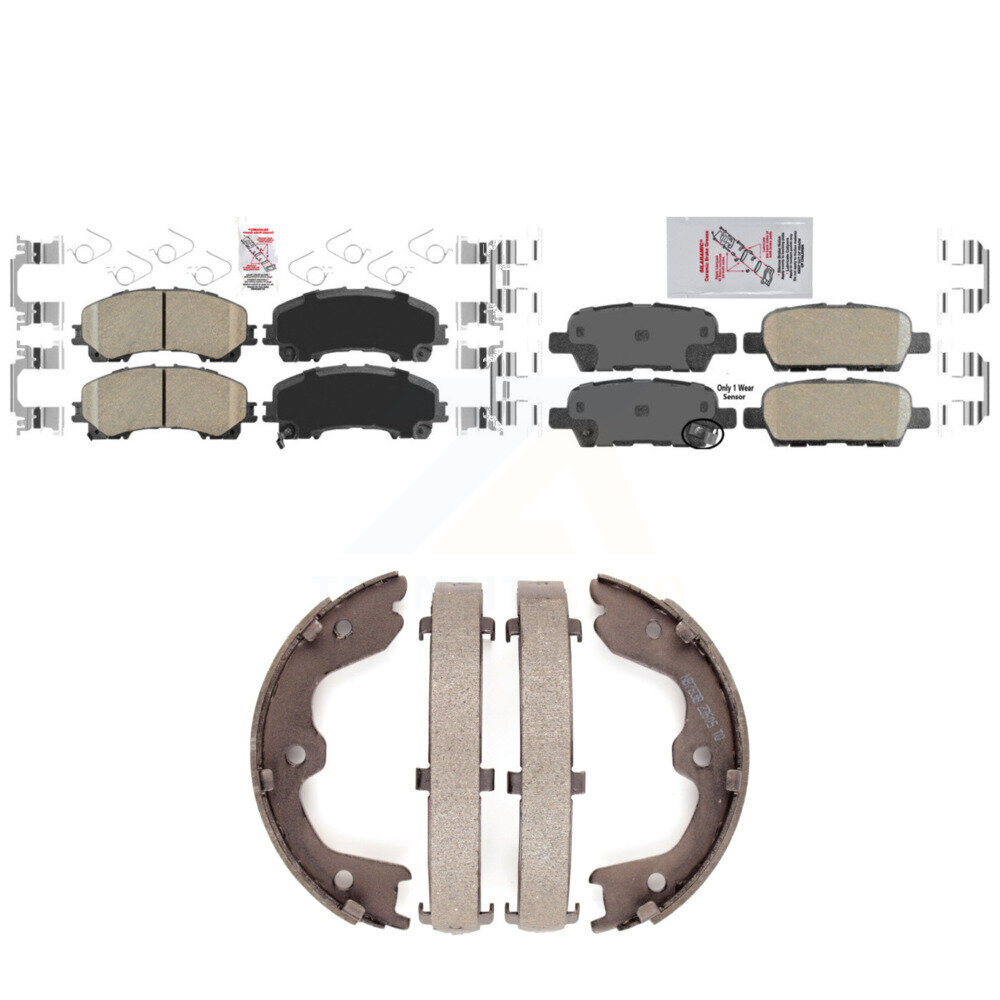 Transit Auto - KNN-100594 - Front and Rear Disc Brake Pad Kits