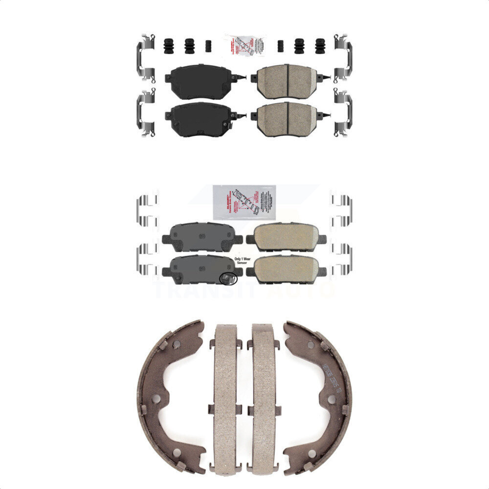 Transit Auto - KNN-100598 - Front and Rear Disc Brake Pad Kits