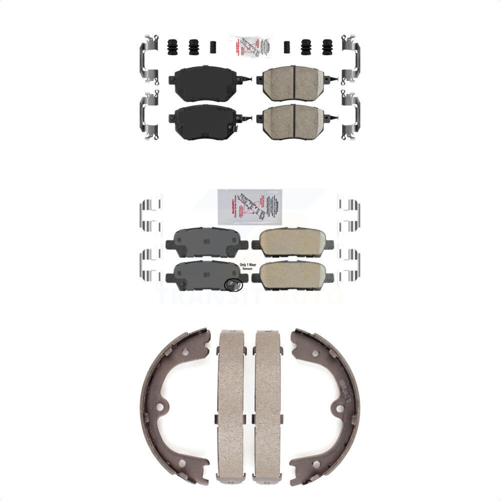 Transit Auto - KNN-100607 - Front and Rear Disc Brake Pad Kits
