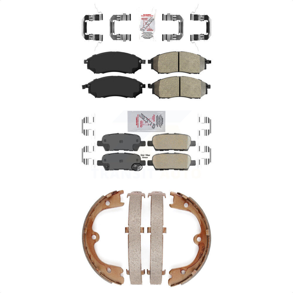 Transit Auto - KNN-100614 - Front and Rear Disc Brake Pad Kits