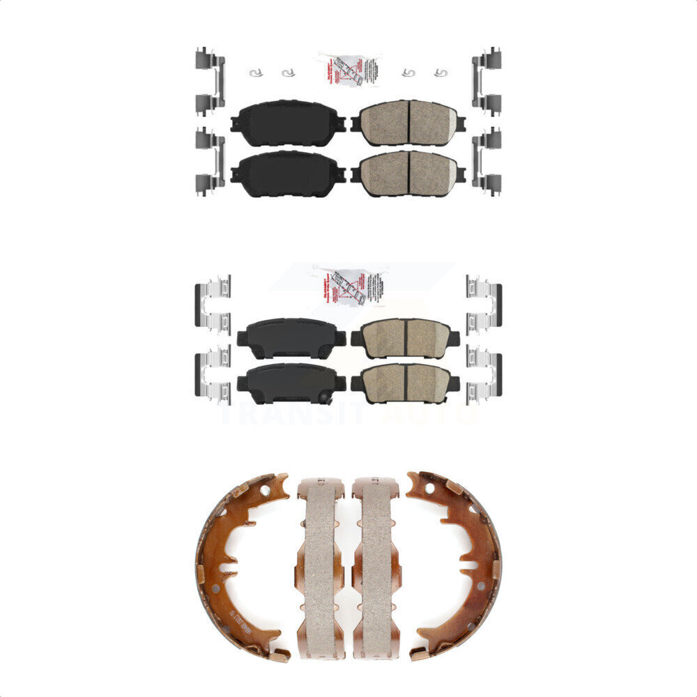 Transit Auto - KNN-100691 - Front and Rear Disc Brake Pad Kits