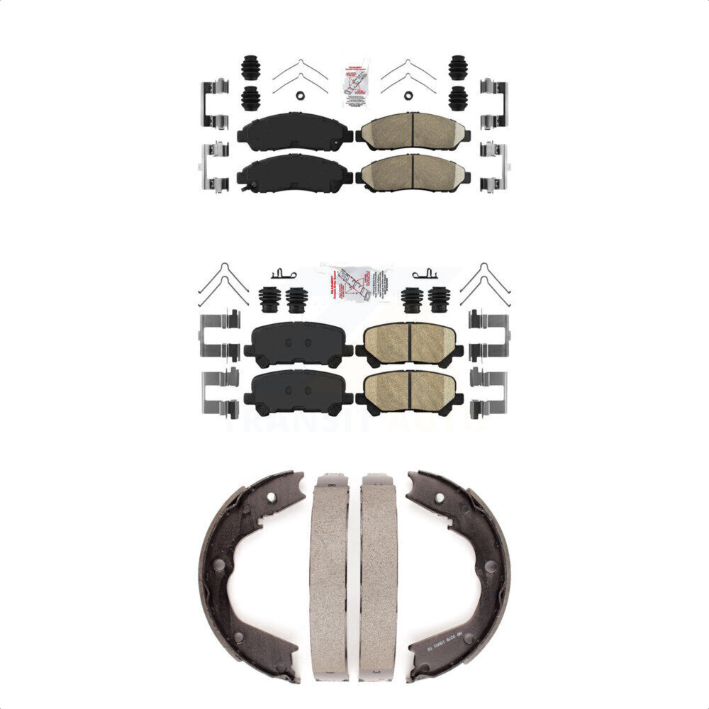 Transit Auto - KNN-100734 - Front and Rear Disc Brake Pad Kits