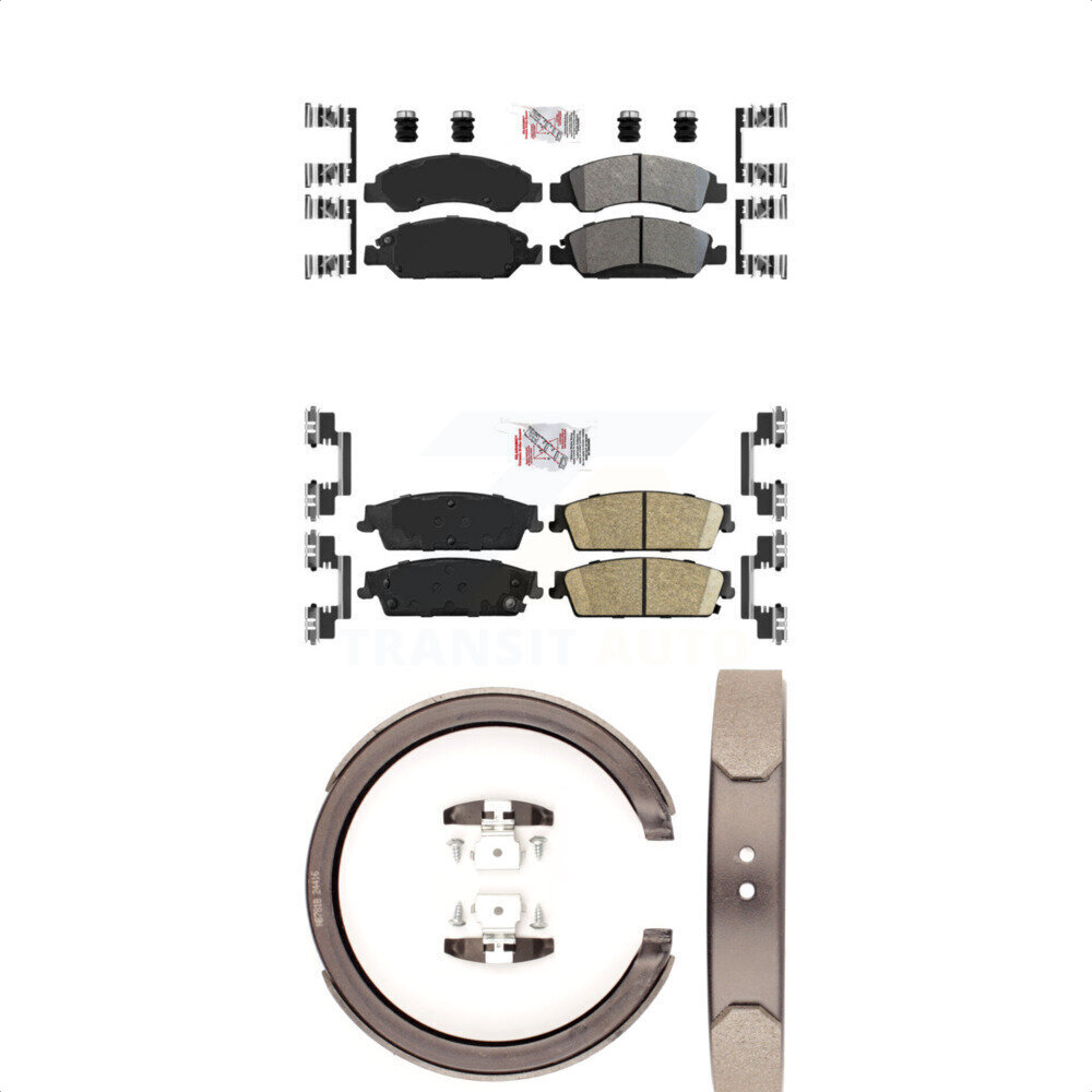 Transit Auto - KNN-100878 - Front and Rear Disc Brake Pad Kits