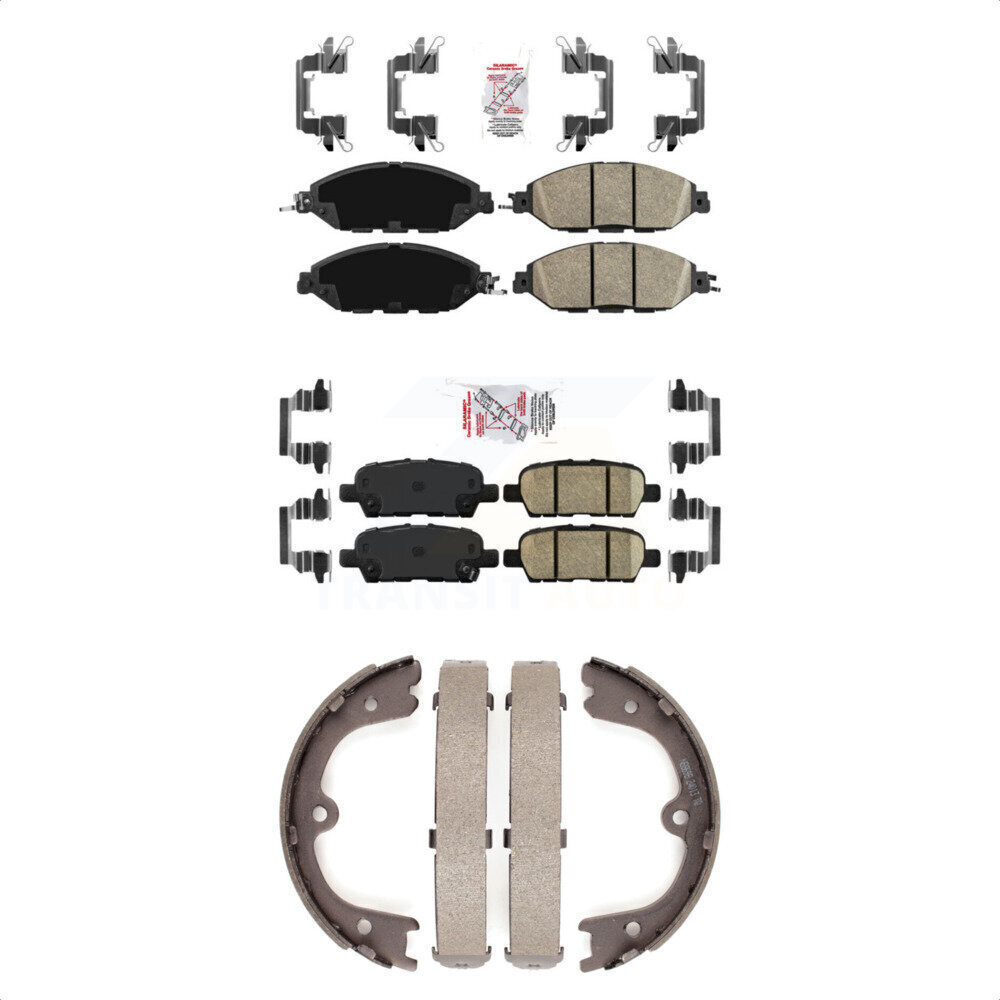 Transit Auto - KNN-100906 - Front and Rear Disc Brake Pad Kits