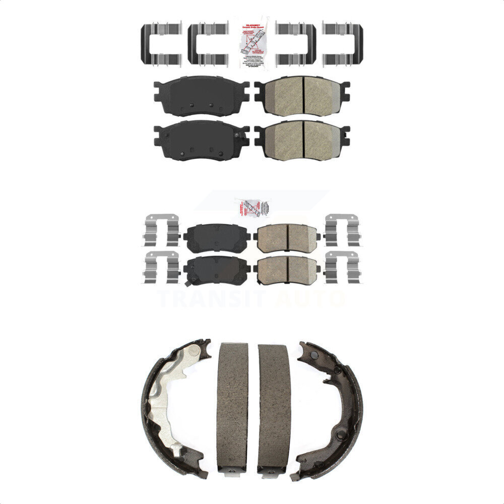 Transit Auto - KNN-100962 - Front and Rear Disc Brake Pad Kits