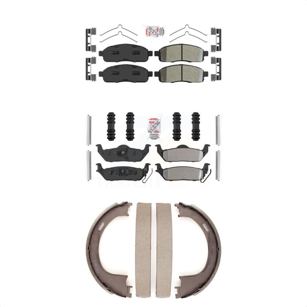 Transit Auto - KNN-101033 - Front and Rear Disc Brake Pad Kits
