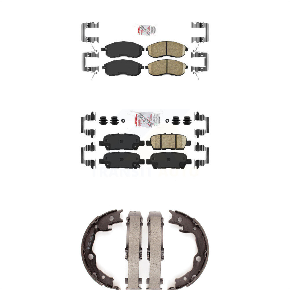 Transit Auto - KNN-101068 - Front and Rear Disc Brake Pad Kits
