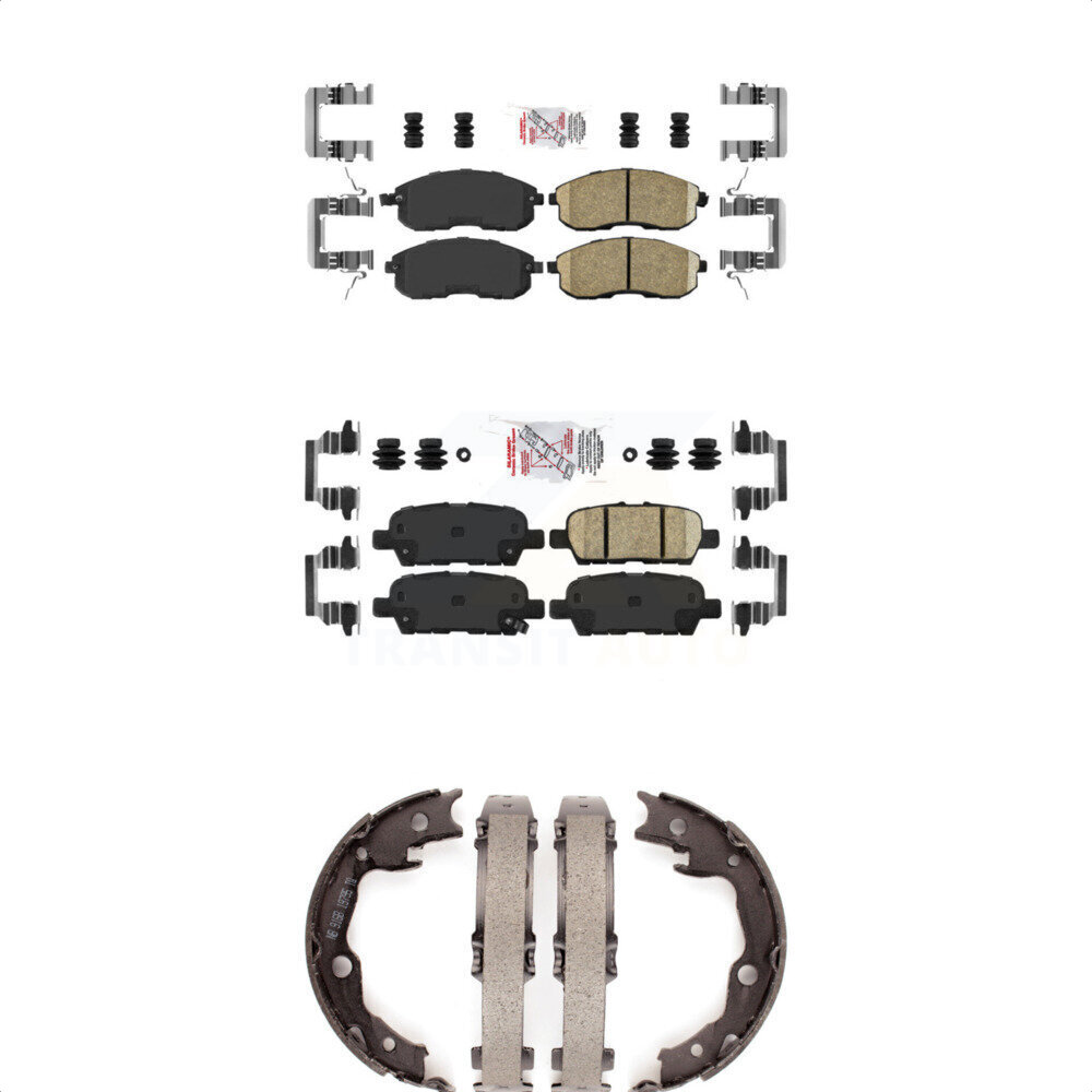 Transit Auto - KNN-101069 - Front and Rear Disc Brake Pad Kits