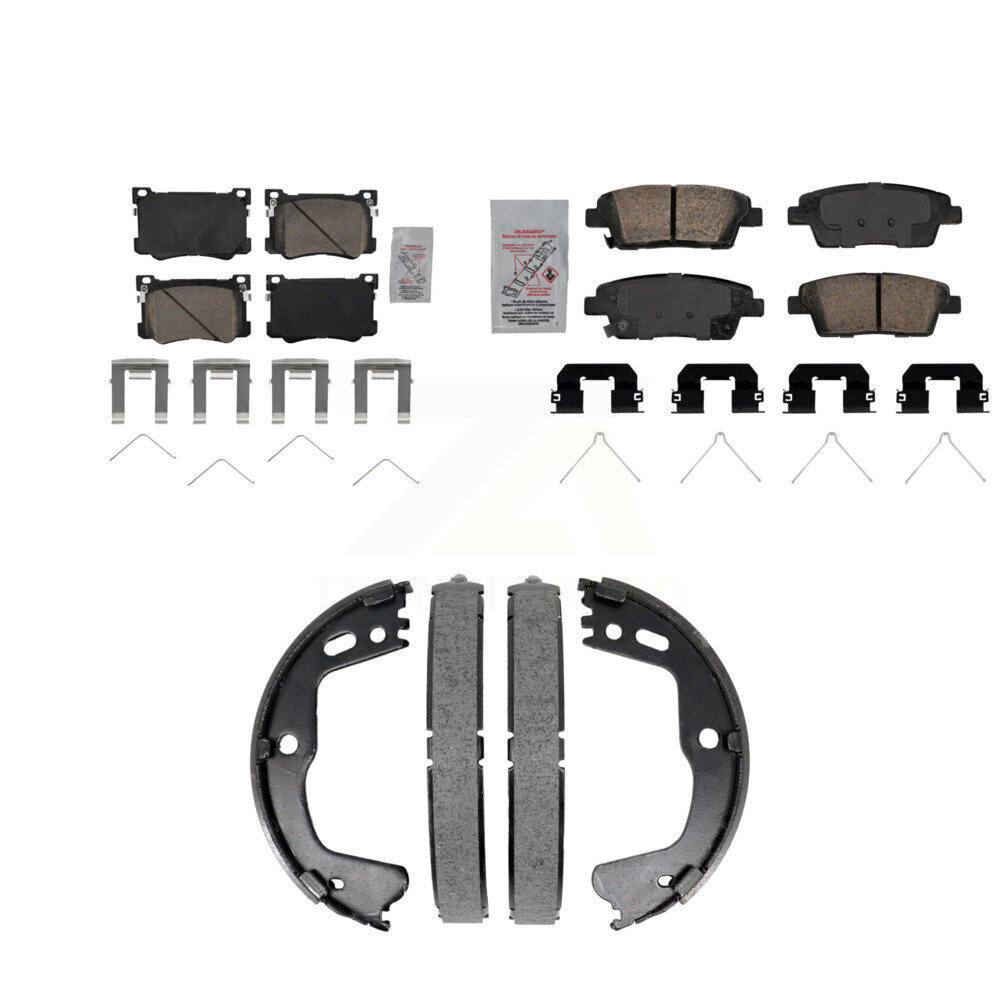 Transit Auto - KNN-101431 - Front and Rear Disc Brake Pad Kits