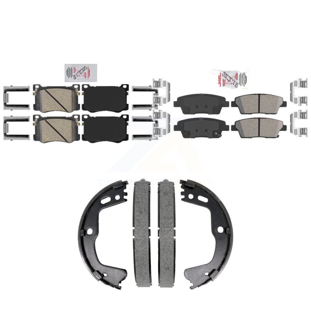 Transit Auto - KNN-101459 - Front and Rear Disc Brake Pad Kits