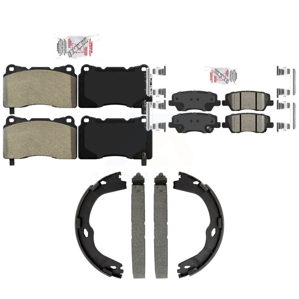Transit Auto - KNN-101484 - Front and Rear Disc Brake Pad Kits