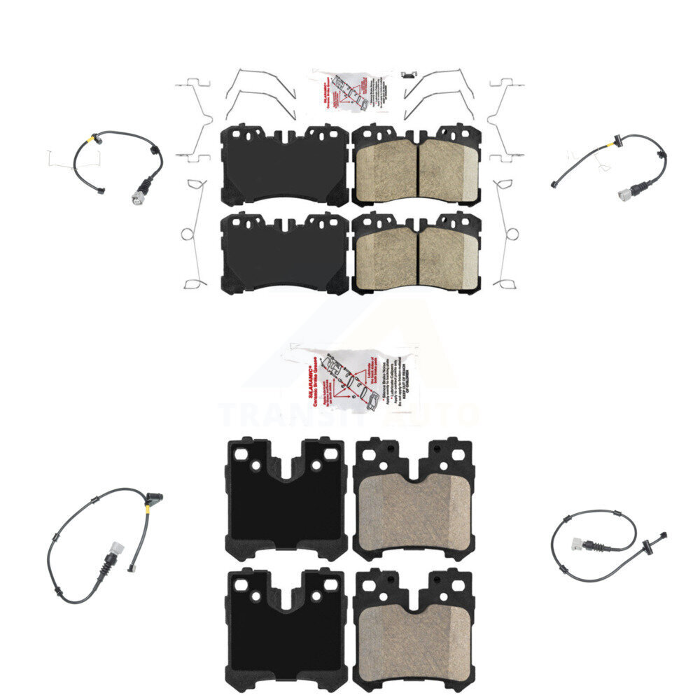 AmeriBRAKES - KNW-100196 - Front and Rear Disc Brake Pad Kits