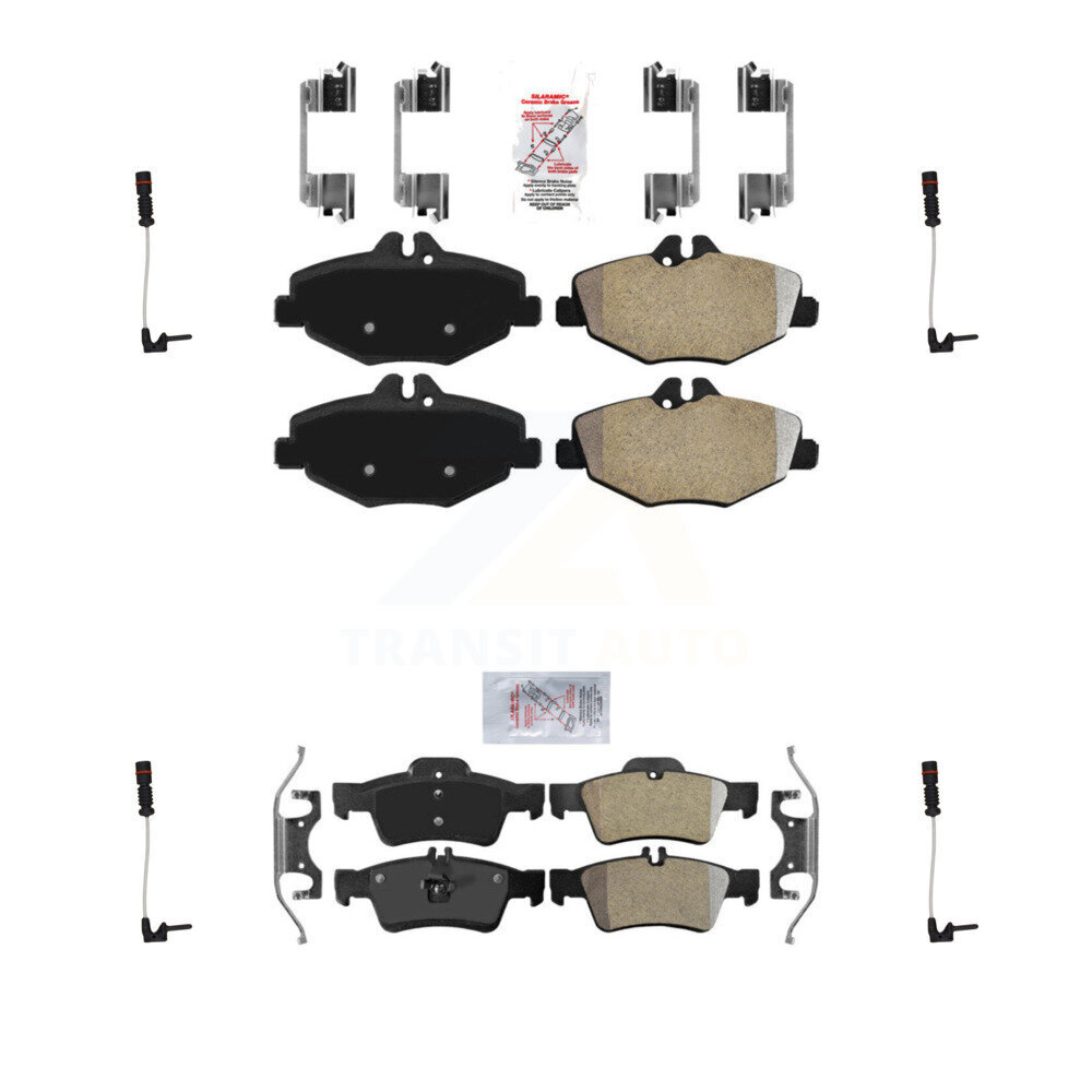 AmeriBRAKES - KNW-100286 - Front and Rear Disc Brake Pad Kits