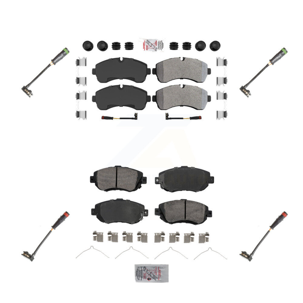 AmeriBRAKES - KNW-100304 - Front and Rear Disc Brake Pad Kits