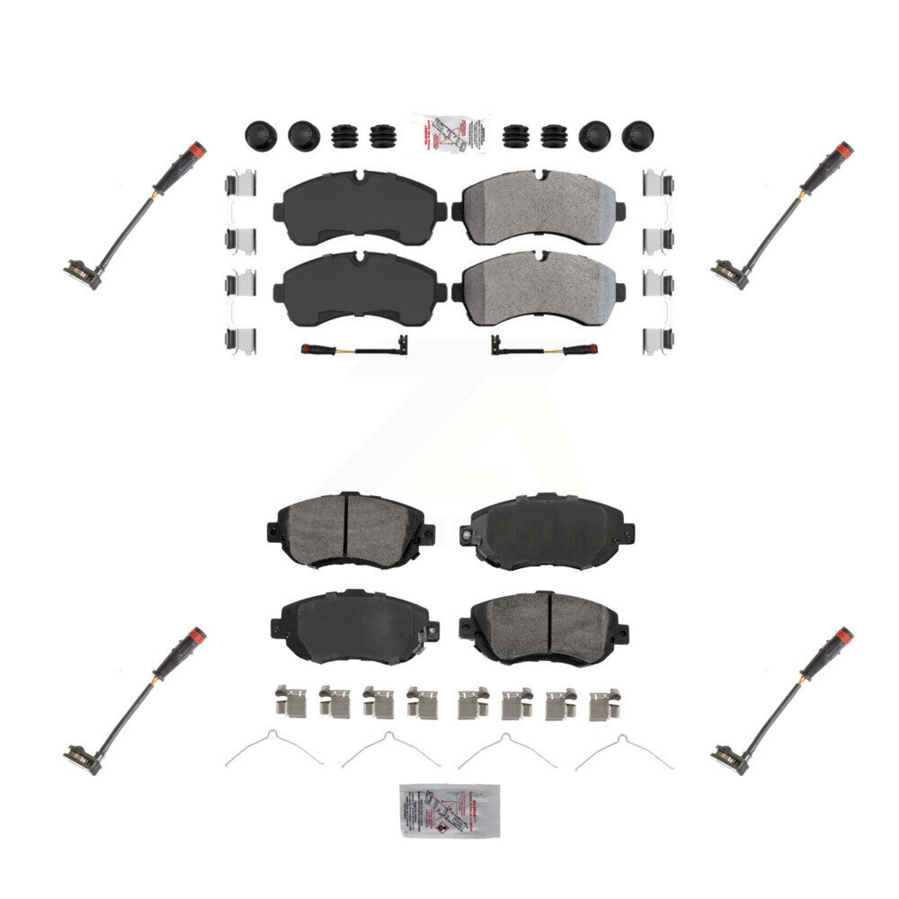 AmeriBRAKES - KNW-100306 - Front and Rear Disc Brake Pad Kits