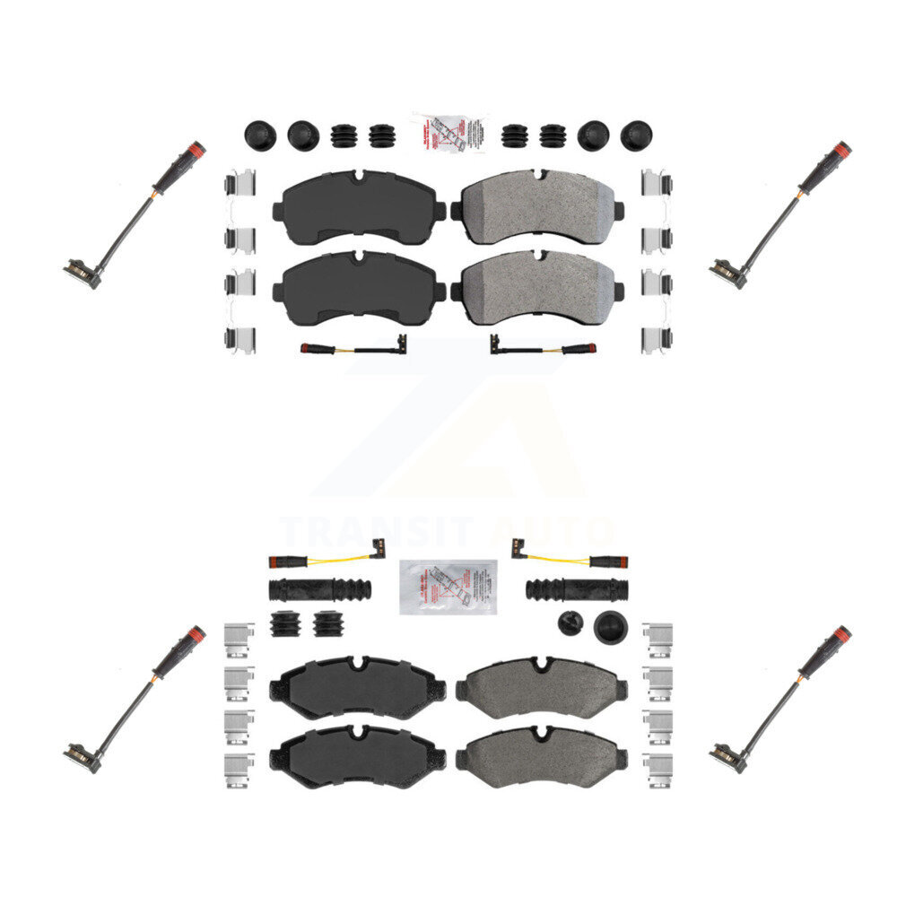 AmeriBRAKES - KNW-100307 - Front and Rear Disc Brake Pad Kits