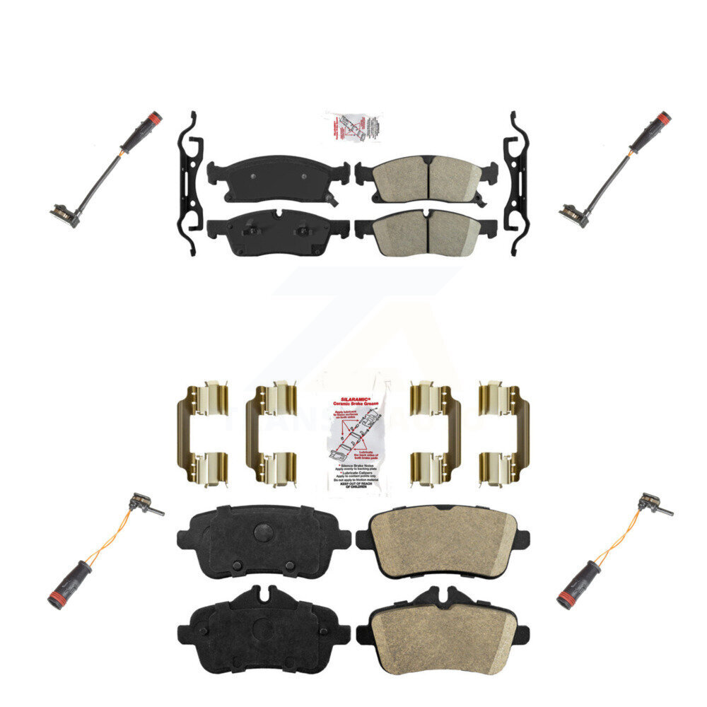 AmeriBRAKES - KNW-100319 - Front and Rear Disc Brake Pad Kits