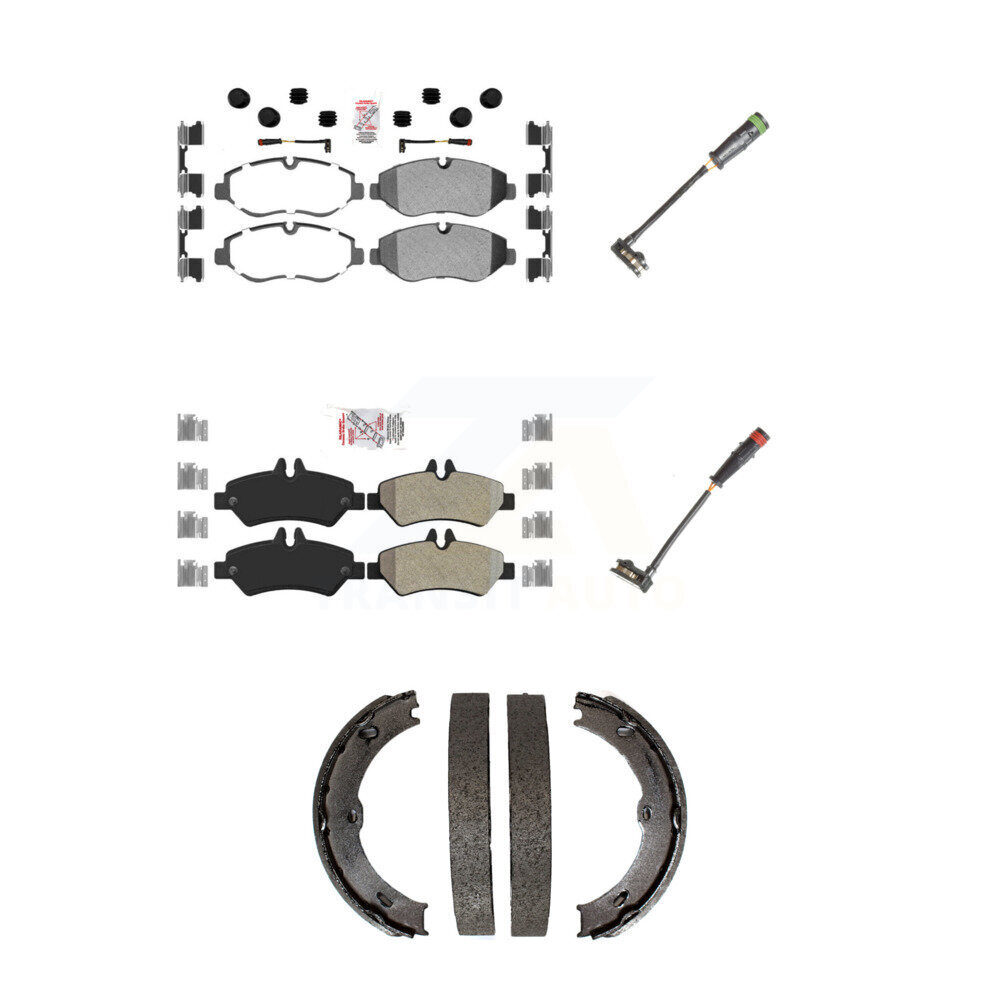 AmeriBRAKES - KNW-100436 - Front and Rear Disc Brake Pad Kits