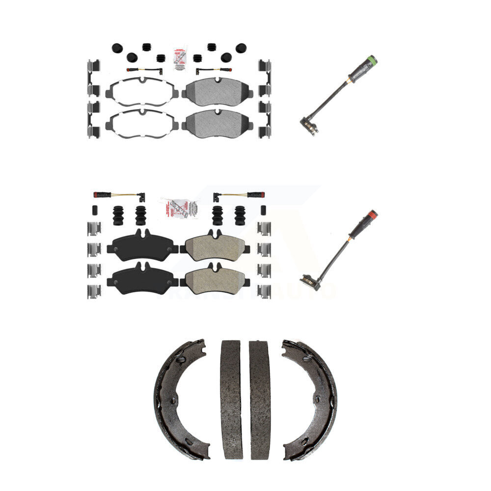 AmeriBRAKES - KNW-100438 - Front and Rear Disc Brake Pad Kits