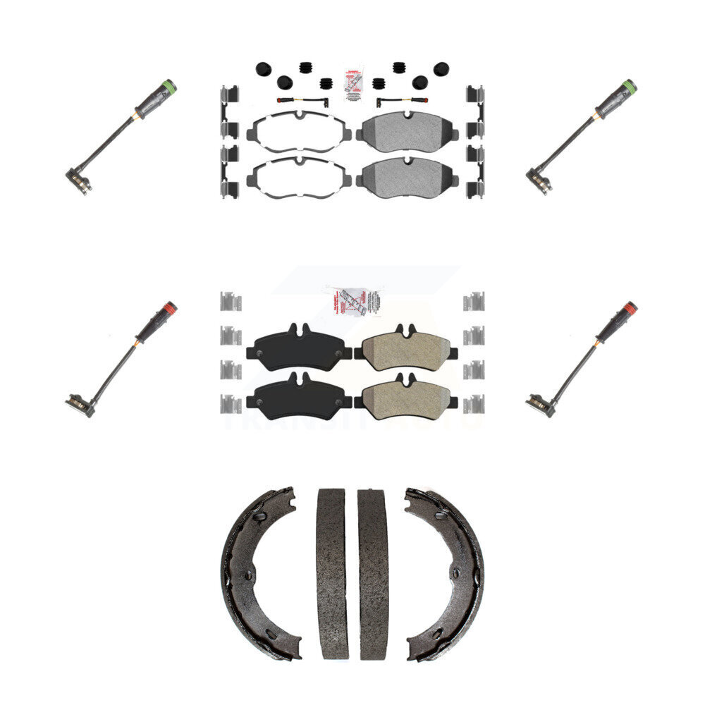 AmeriBRAKES - KNW-100517 - Front and Rear Disc Brake Pad Kits